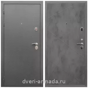 Входные двери с замками Mottura, Дверь входная Армада Оптима Антик серебро / МДФ 10 мм ФЛ-291 Бетон темный