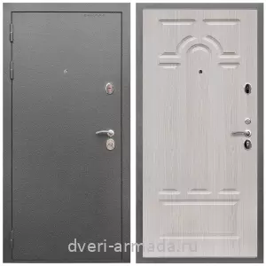 Входные двери Люкс, Дверь входная Армада Оптима Антик серебро / МДФ 16 мм ФЛ-58 Дуб белёный