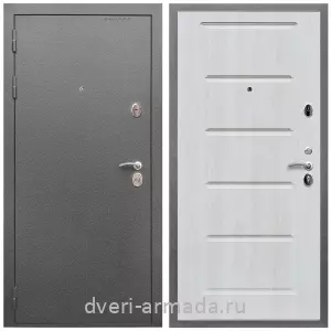 Взломостойкие входные двери, Дверь входная Армада Оптима Антик серебро / МДФ 16 мм ФЛ-39 Дуб Филадельфия крем
