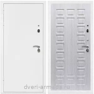 Двери со склада, Дверь входная Армада Оптима Белая шагрень / МДФ 16 мм ФЛ-183 Дуб белёный