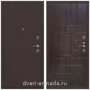 Входные двери Триумф, Дверь входная Армада Комфорт Антик медь / МДФ 16 мм ФЛ-57 Дуб шоколад