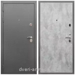 Входные двери на заказ, Дверь входная Армада Оптима Антик серебро / МДФ 6 мм ПЭ Цемент светлый