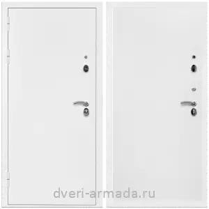 МДФ гладкая, Дверь входная Армада Оптима Белая шагрень / МДФ 10 мм Гладкая Белый матовый