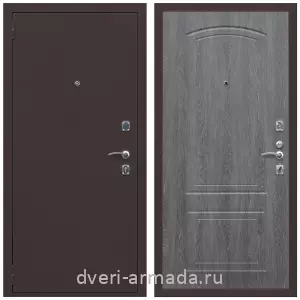 МДФ гладкая, Дверь входная Армада Комфорт Антик медь / МДФ 6 мм ФЛ-138 Дуб Филадельфия графит
