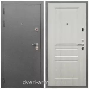 Двери со склада, Дверь входная Армада Оптима Антик серебро / МДФ 6 мм ФЛ-243 Лиственница беж