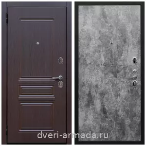 Входные двери МДФ с двух сторон, Дверь входная Армада Экстра ФЛ-243 Эковенге / ПЭ Цемент темный