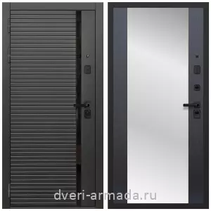 Входные двери с зеркалом МДФ, Дверь входная Армада Каскад BLACK МДФ 10 мм / МДФ 16 мм СБ-16 Венге