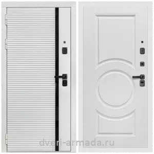 Дверь входная Армада Каскад WHITE МДФ 10 мм / МДФ 16 мм МС-100 Белый матовый