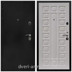 Темные входные двери, Дверь входная Армада Престиж Черная шагрень / МДФ 16 мм ФЛ-183 Сандал белый
