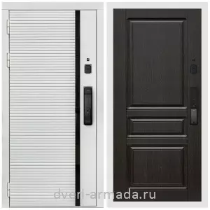 Входные двери Йошкар-Ола, Умная входная смарт-дверь Армада Каскад WHITE МДФ 10 мм Kaadas K9 / МДФ 16 мм ФЛ-243 Венге