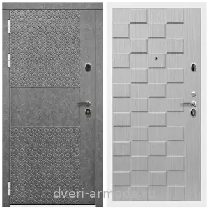 Правые входные двери, Дверь входная Армада Престиж Белая шагрень МДФ 16 мм Штукатурка графит ФЛС - 502 / ОЛ-39 Лиственница беж