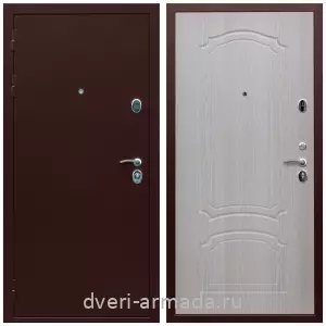 Входные двери толщиной 70 мм, Дверь входная стальная Армада Люкс Антик медь / ФЛ-140 Дуб беленый в офисное помещение с порошковым покрытием