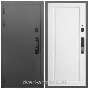 Входные двери 2050 мм, Умная входная смарт-дверь Армада Гарант Kaadas K9/ МДФ 16 мм ФЛ-119 Белый матовый