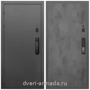 Входные двери 2050 мм, Умная входная смарт-дверь Армада Гарант Kaadas K9/ МДФ 10 мм ФЛ-291 Бетон темный