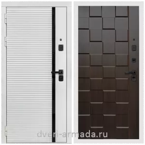 Дверь входная Армада Каскад WHITE МДФ 10 мм / МДФ 16 мм ОЛ-39 Эковенге