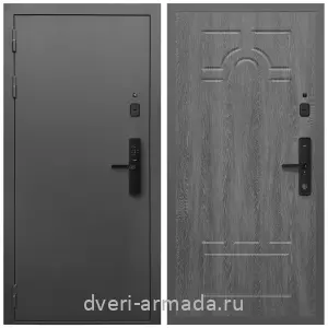 Входные двери с двумя петлями, Умная входная смарт-дверь Армада Гарант Kaadas S500/ МДФ 6 мм ФЛ-58 Дуб Филадельфия графит