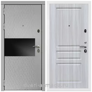 Входные двери с двумя петлями, Дверь входная Армада Престиж Белая шагрень МДФ 16 мм Милк рикамо софт / МДФ 16 мм ФЛ-243 Сандал