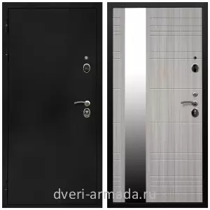Белые двери с зеркалом, Дверь входная Армада Престиж Черная шагрень / МДФ 16 мм ФЛЗ-Сити Сандал белый
