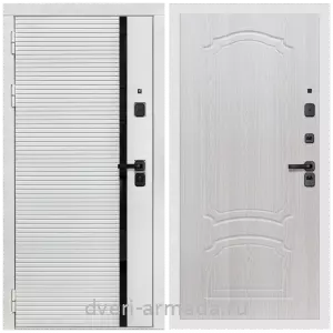 МДФ, Дверь входная Армада Каскад WHITE МДФ 10 мм / МДФ 6 мм ФЛ-140 Дуб белёный