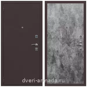 Антивандальные, Антивандальная металлическая  дверь входная Армада Комфорт Антик медь / ПЭ Цемент темный