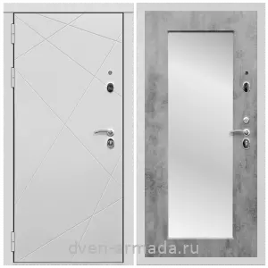 МДФ с молдингом, Дверь входная Армада Тесла МДФ 16 мм / МДФ 16 мм ФЛЗ-Пастораль, Бетон темный