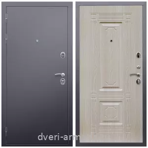 Входные двери Йошкар-Ола, Дверь входная Армада Люкс Антик серебро / ФЛ-2 Дуб белёный от производителя в коттедж с теплоизоляцией