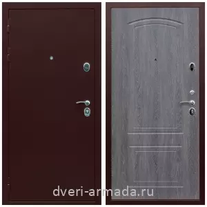 Входные двери Йошкар-Ола, Дверь входная Армада Люкс Антик медь / ФЛ-138 Дуб Филадельфия графит с шумоизоляцией с МДФ панелями