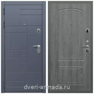 Двери МДФ для квартиры, Дверь входная Армада Аккорд МДФ 10 мм / МДФ 16 мм ФЛ-138 Дуб Филадельфия графит
