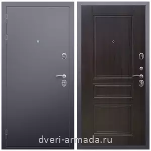 Левые входные двери, Дверь входная железная Армада Люкс Антик серебро / ФЛ-243 Эковенге красивая с порошковым покрытием