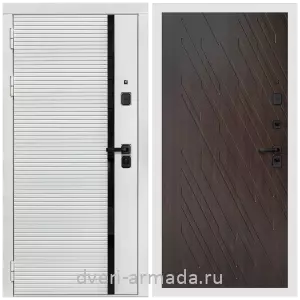 Дверь входная Армада Каскад WHITE МДФ 10 мм / МДФ 16 мм ФЛ-86 Венге структурный