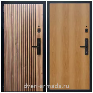 МДФ, Умная входная смарт-дверь Армада Вектор МДФ 10 мм Kaadas S500 / МДФ 6 мм ПЭ Миланский орех