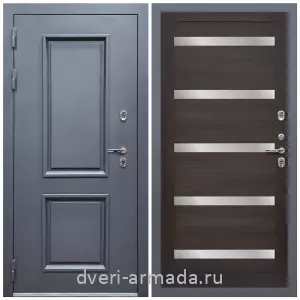 Тамбурные двери, Дверь входная уличная в дом Армада Корса / МДФ 16 мм СБ-14 Эковенге стекло белое