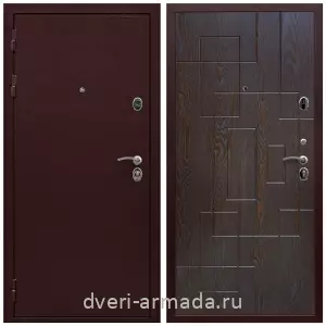Входные двери Антик медь, Дверь входная Армада Престиж Антик медь / ФЛ-57 Дуб шоколад