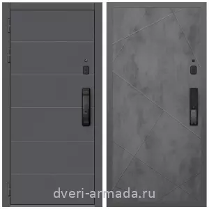 Входные двери 880 мм, Дверь входная Армада Роуд МДФ 10 мм Kaadas K9 / МДФ 10 мм ФЛ-291 Бетон темный