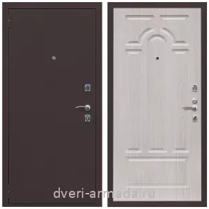 Входные металлические двери в Московской области, Дверь входная Армада Комфорт Антик медь / ФЛ-58 Дуб белёный
