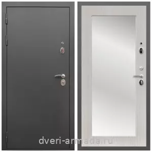 Белые двери с зеркалом, Дверь входная Армада Гарант / МДФ 16 мм ФЛЗ-Пастораль, Дуб белёный