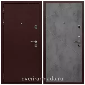 Входные двери толщиной 1.5 мм, Дверь входная Армада Престиж Антик медь / МДФ 10 мм ФЛ-291 Бетон темный