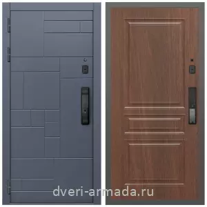 МДФ, Умная входная смарт-дверь Аккорд МДФ 10 мм Kaadas K9 / МДФ 16 мм ФЛ-243 Мореная береза