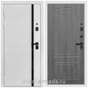 Дверь входная Армада Каскад WHITE МДФ 10 мм / МДФ 6 мм ФЛ-138 Дуб Филадельфия графит