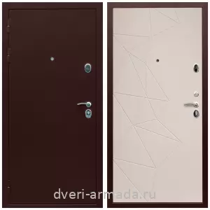 C порошковой окраской, Дверь входная Армада Люкс Антик медь / МДФ 16 мм ФЛ-139 Какао нубук софт