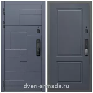 МДФ, Умная входная смарт-дверь Армада Аккорд МДФ 10 мм Kaadas K9 / МДФ 16 мм ФЛ-117 Графит нубук