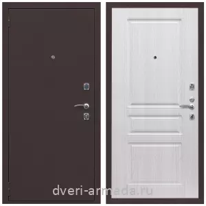 Входные двери с замками Mottura, Дверь входная Армада Комфорт Антик медь / ФЛ-243 Дуб белёный