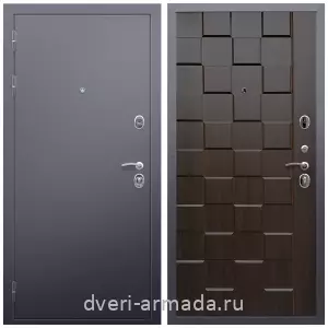 C порошковой окраской, Дверь входная Армада Люкс Антик серебро / МДФ 16 мм ОЛ-39 Эковенге