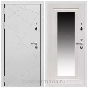 Дверь входная Армада Тесла МДФ 16 мм / МДФ 16 мм ФЛЗ-120 Дуб белёный