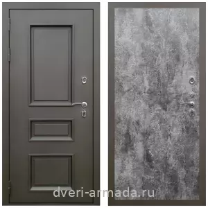 Толстые входные двери, Дверь входная уличная в дом Армада Фаренгейт / МДФ 6 мм ПЭ Цемент темный