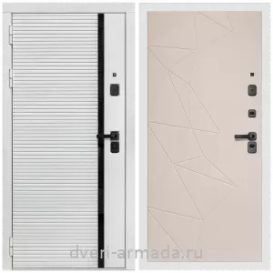 Дверь входная Армада Каскад WHITE МДФ 10 мм / МДФ 16 мм ФЛ-139 Какао нубук софт
