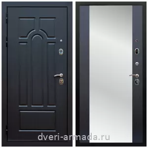 Белые двери с зеркалом, Дверь входная Армада Эврика МДФ 10 мм ФЛ-58 / МДФ 16 мм СБ-16 Венге