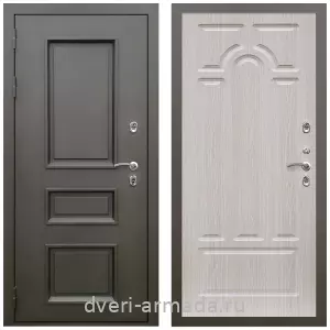 Толстые входные двери, Дверь входная уличная в дом Армада Фаренгейт / МДФ 6 мм ФЛ-58 Дуб беленый для загородного дома
