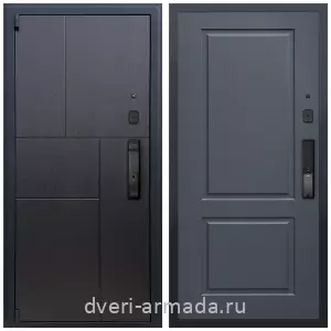 МДФ, Дверь входная Армада Бастион МДФ 16 мм Kaadas K9 / МДФ 16 мм ФЛ-117 Графит нубук