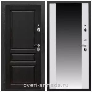 Двери МДФ для квартиры, Дверь входная Армада Премиум-Н МДФ 16 мм ФЛ-243 / МДФ 16 мм СБ-16 Белый матовый
